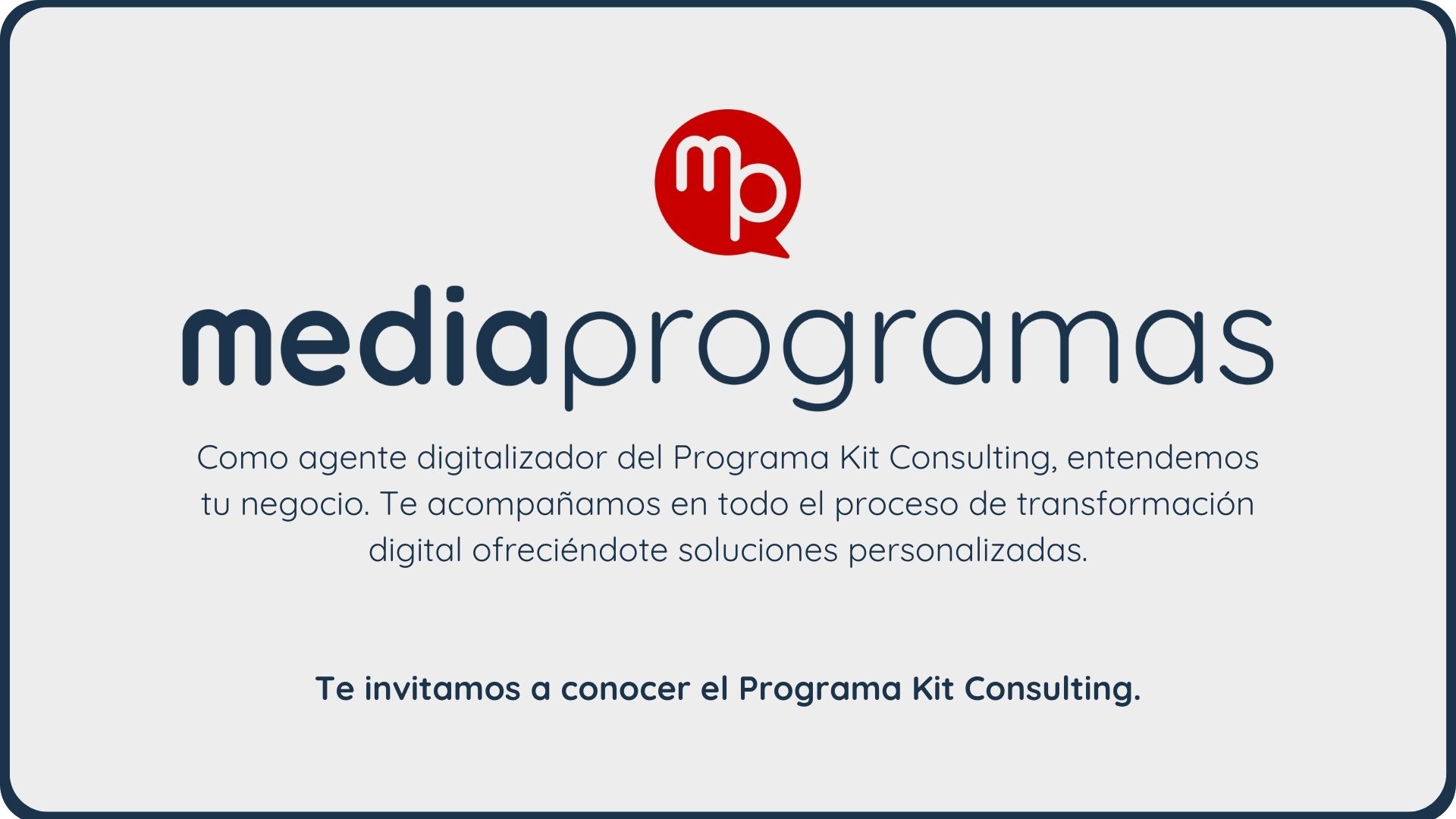 MediaProgramas: Kit Consulting