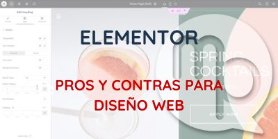 Ventajas e inconvenientes de Elementor para diseño web